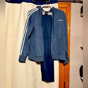 Women’s Adidas Track Suit - Hooded Zip up + 7/8 climate leggings